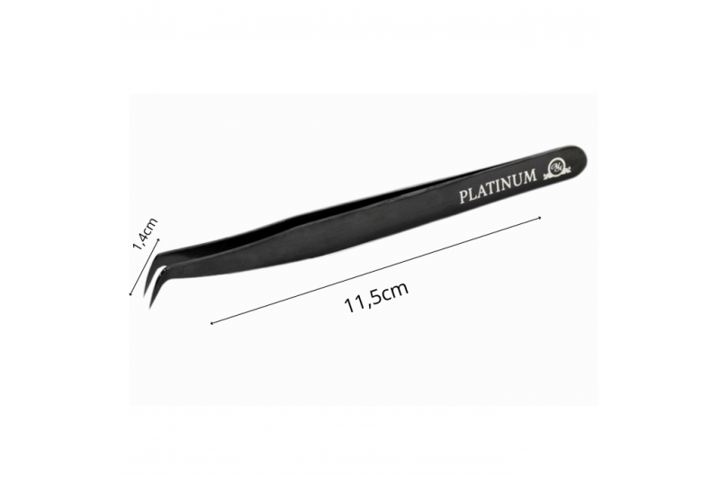 Pinza para pestañas PLATINUM Black LAZER