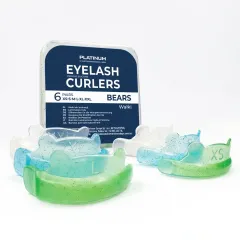 MOLDES DE SILICONA PARA LAMINACIÓN DE PESTAÑAS BEARS — 6 PARES PLATINUM