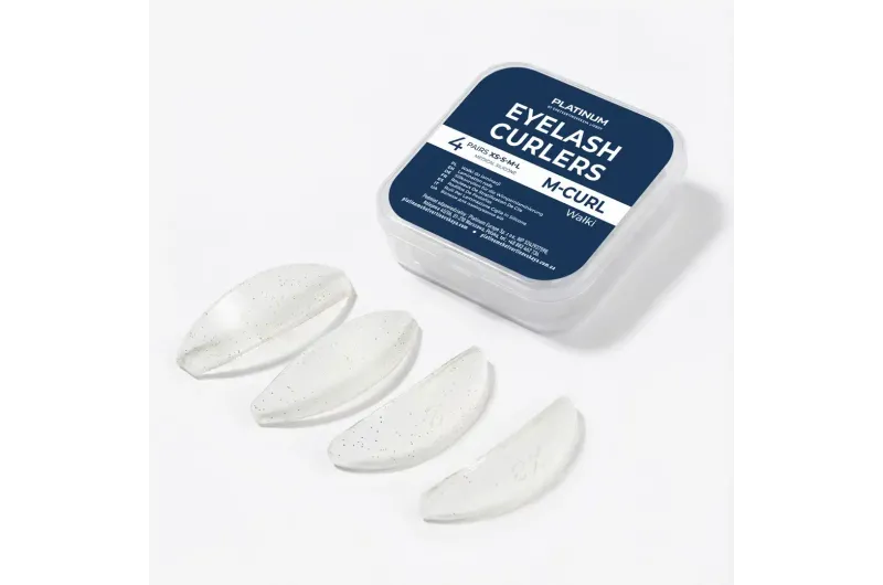 MOLDES DE SILICONA PARA LAMINADO DE PESTAÑAS M-CURL — 4 PARES PLATINUM