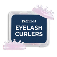Moldes de silicona para lifting de pestañas Crown, 2 pares, PLATINUM