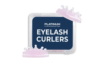 Moldes de silicona para lifting de pestañas Crown, 2 pares, PLATINUM