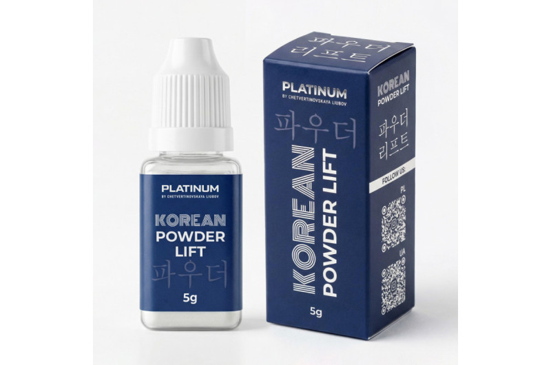 Korean Powder Lift PLATINUM — polvo para laminación coreana de pestañas, 5 g