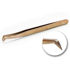 Pinza para pestañas PLATINUM VT 25 Plasma rosa dorado