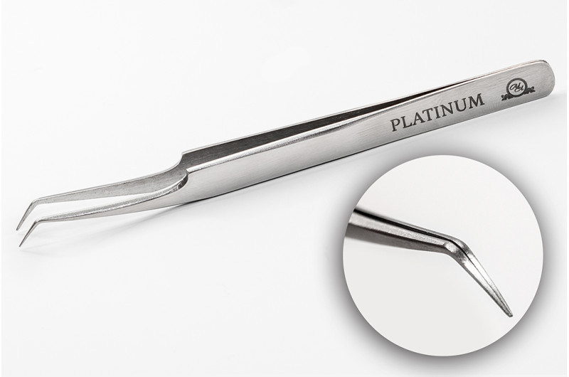 Pinza para pestañas PLATINUM ET 45 rosa dorado