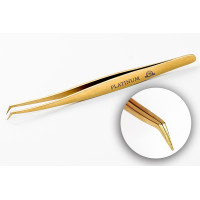 Pinza para pestañas PLATINUM VT Plasma Gold Laser azul