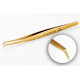 Pinza para pestañas PLATINUM VT Plasma Gold dorada
