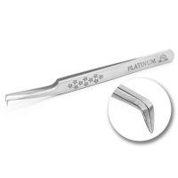 Lash extension tweezers ET 15 Mini Stars PLATINUM