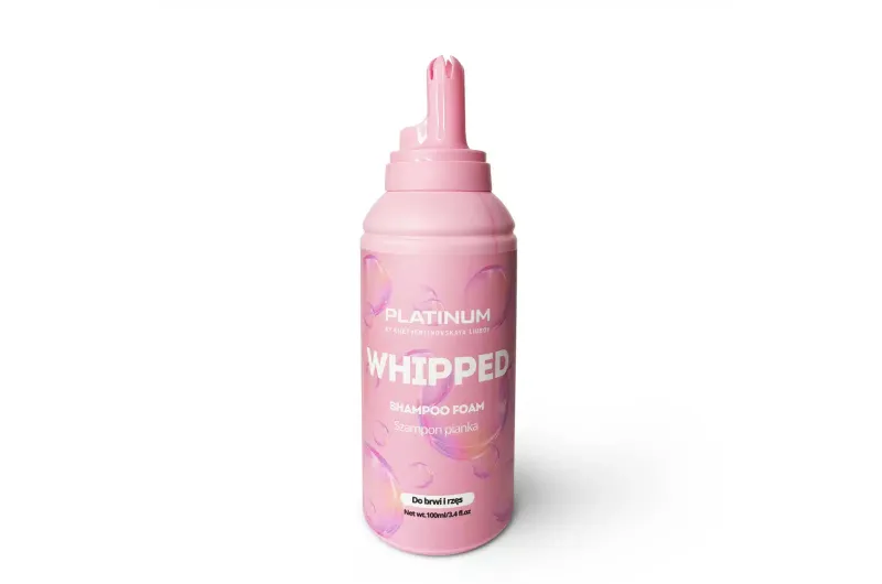 Champú en espuma Platinum Whipped para cejas y pestañas, 100 ml