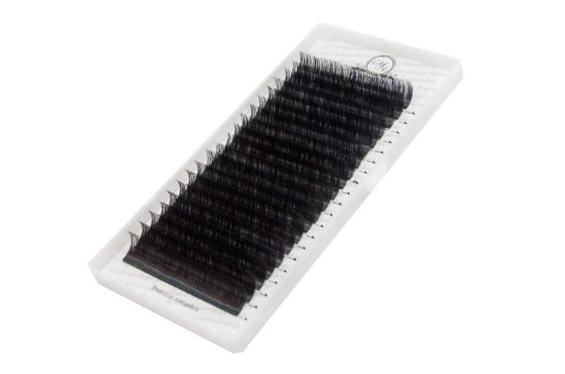 Pestañas para extensiones PLATINUM C 0.07 7 mm – paleta de 20 líneas
