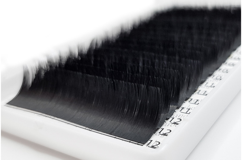 Pestañas para extensiones PLATINUM, mix B 0.07, 5–7 mm – paleta de 20 líneas