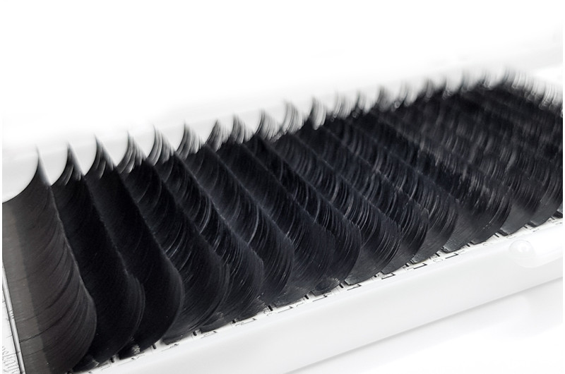 Pestañas para extensiones PLATINUM, mix B 0.07, 5–7 mm – paleta de 20 líneas