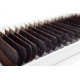 Pestañas para extensiones marrón oscuro PLATINUM С 0.07, mix 7–12 mm – 20 líneas