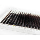 Pestañas para extensiones marrón oscuro PLATINUM L 0.07, mix 7–12 mm – 20 líneas