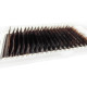 Pestañas para extensiones marrón oscuro PLATINUM L 0.07, mix 7–12 mm – 20 líneas