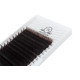 Pestañas para extensiones marrón oscuro PLATINUM СС 0.085, mix 8–14 mm – 20 líneas