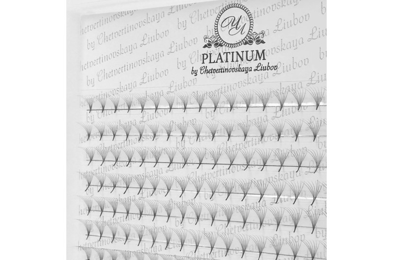 Пучки для наращивания ресниц PLATINUM 7D 0.05 Изгиб C 7–14 мм