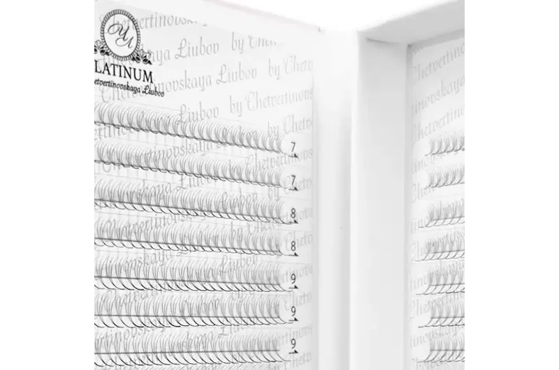 ABANICOS  de pestañas 3D MIX 7–14 mm 1600 racimos PLATINUM – C
