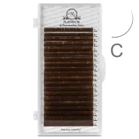 Marrón claro PLATINUM \ curvatura C \ MIX 20 líneas \  0.07, 5–7 mm