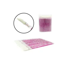 Cepillos macro con purpurina (50 uds) – rosa