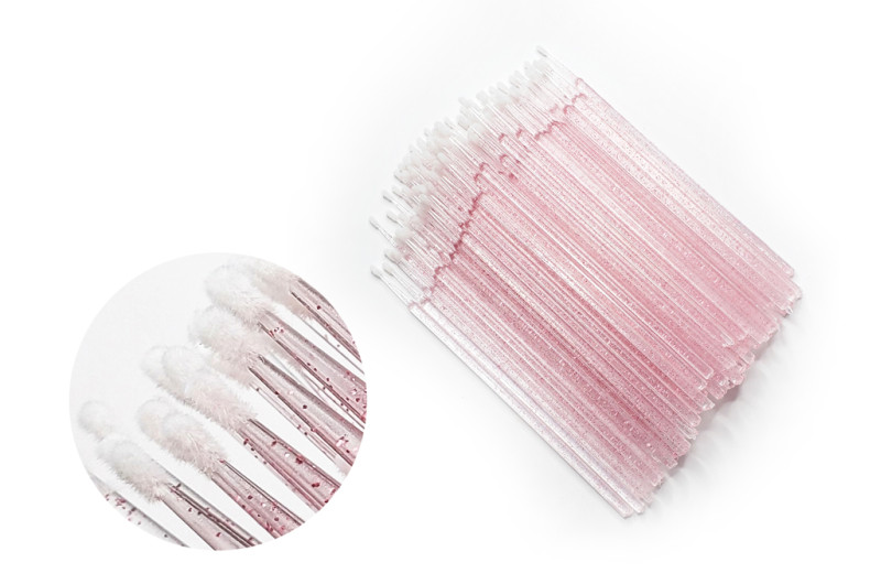 Microbrush para pestañas 100 uds. Azul con brillo