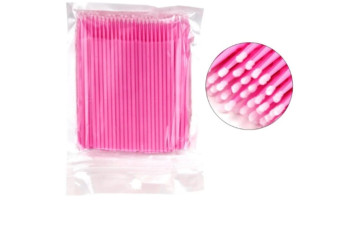 Microcepillos para pestañas – 100 uds (rosa)